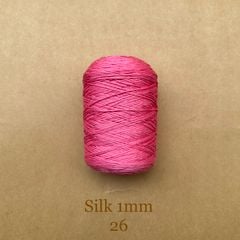 Cuộn sợi 100% Silk 1mm, 300g màu trơn