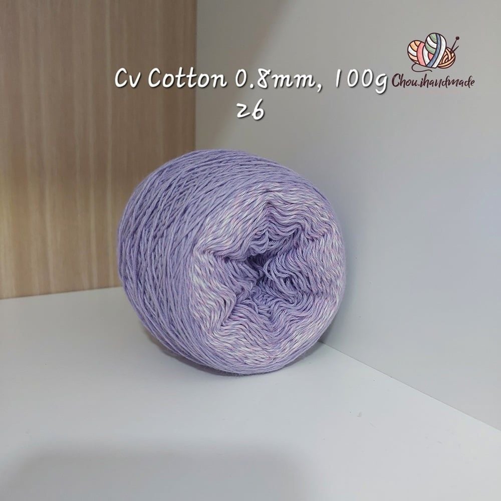 Sợi cầu vồng Cotton 0.8mm cuộn 100g, Chouihandmade, đan móc áo, váy