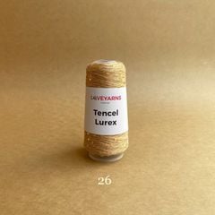 Sợi Tencel Lurex nhập từ Loveyarns, đan móc áo, khăn