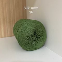Cuộn sợi 100% Silk 1mm, 300g màu trơn
