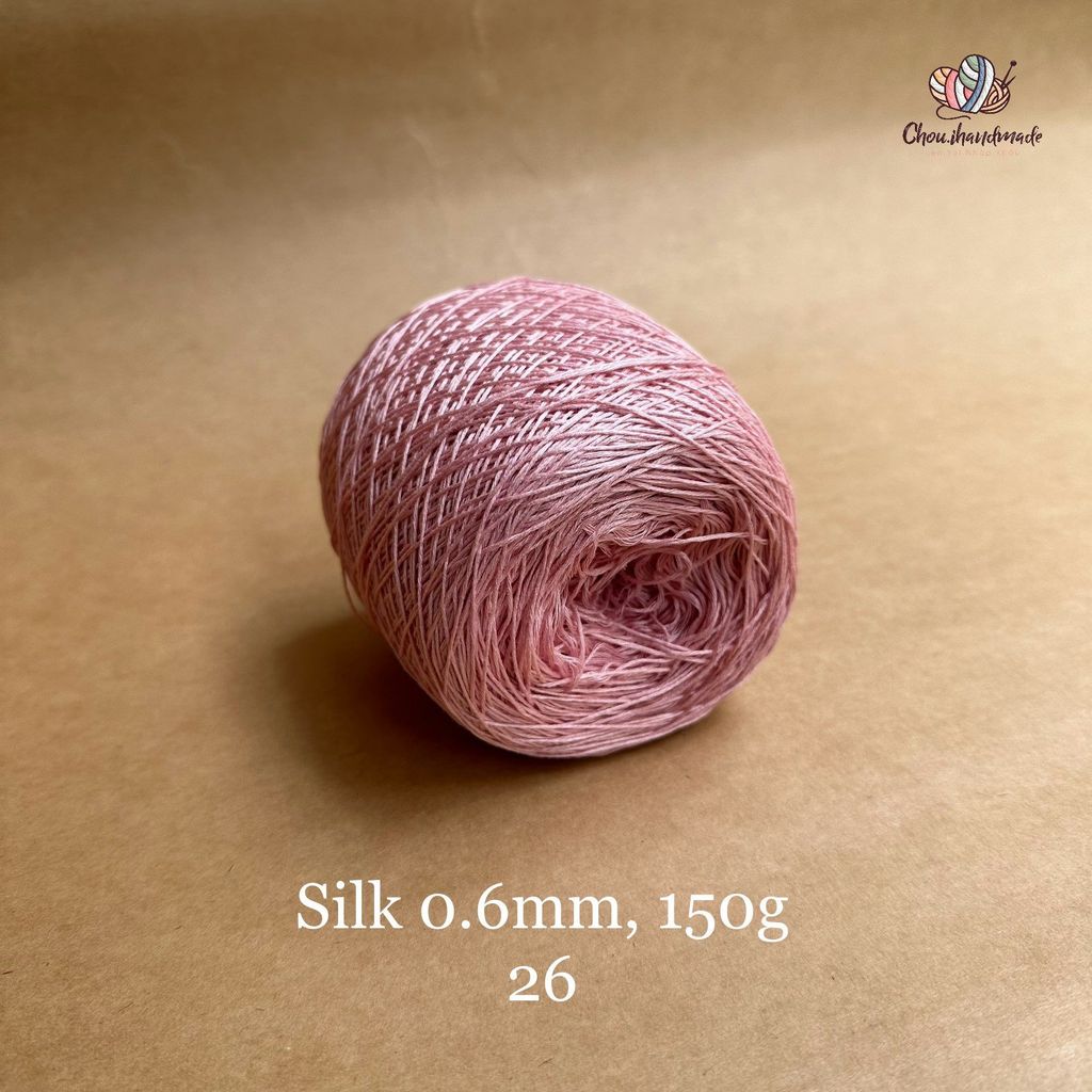 Cuộn sợi 100% Silk 0.6mm, 150g