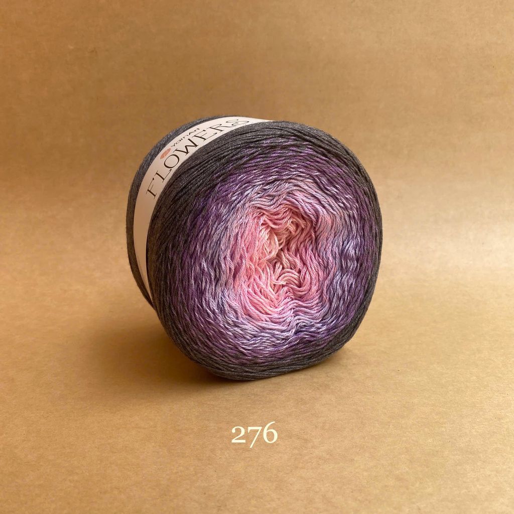 Len cầu vồng cotton Flowers - Yarnart - 250g dài 1000m (Bảng màu từ 250-300)