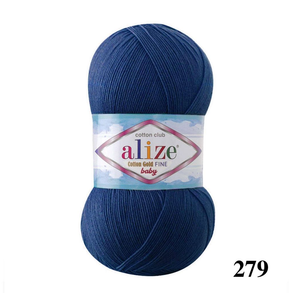 Len hè Cotton Gold Fine Baby nhập khẩu từ Alize Yarns, dành cho bé, đan móc áo, váy