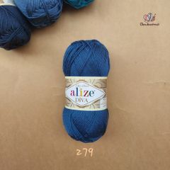 Sợi acrylic bóng Diva nhập khẩu từ Alize yarns đan móc bikini, áo, váy, thú, nón cực xinh