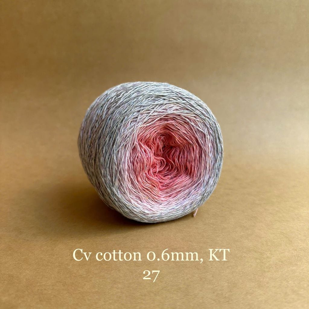 Sợi cầu vồng Cotton 0.6mm, kim tuyến
