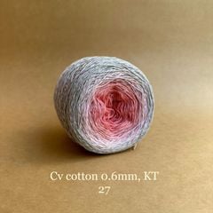 Sợi cầu vồng Cotton 0.6mm, kim tuyến