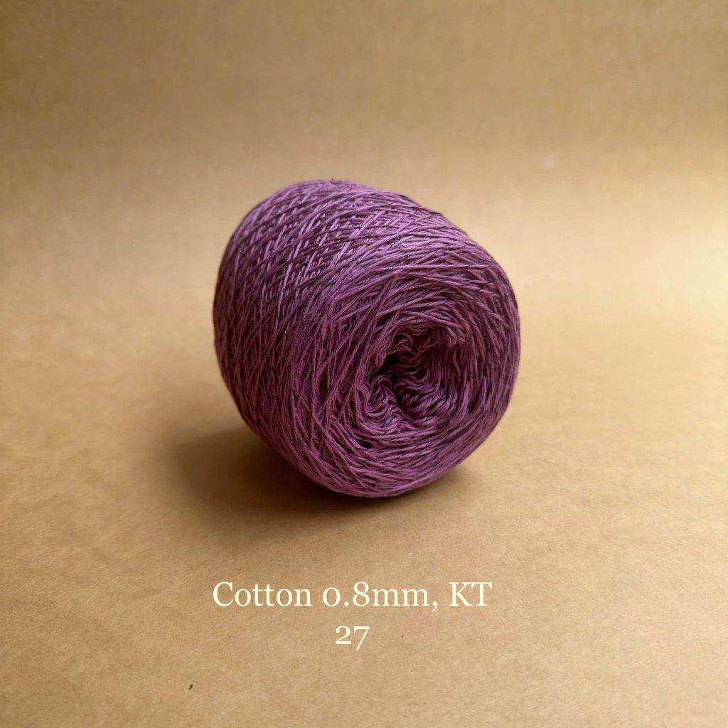 Sợi Cotton 0.8mm, kim tuyến, đan móc áo, váy, khăn