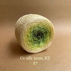 Cầu vồng sợi Silk kim tuyến, cỡ 1.0mm, 300g, đan móc áo, váy, khăn