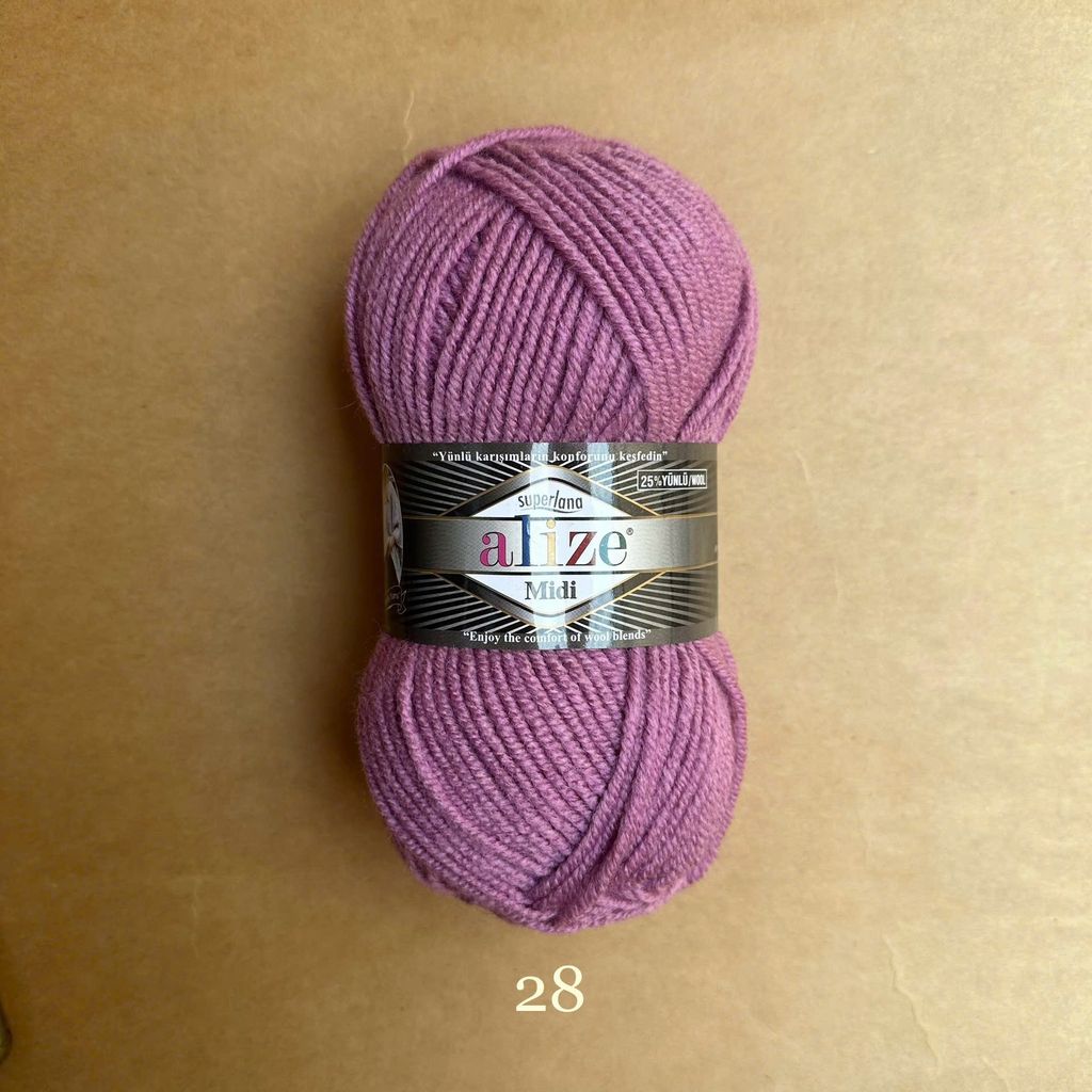 Len đông Superlana Midi nhập khẩu từ Alize Yarns, đan móc thú, áo, nón, khăn