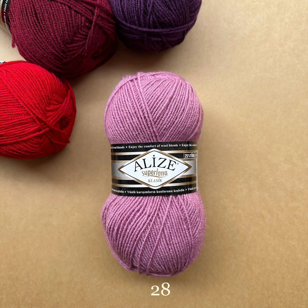 Len ấm Superlana Klasik nhập khẩu từ Alize Yarns đan móc nón, khăn, áo