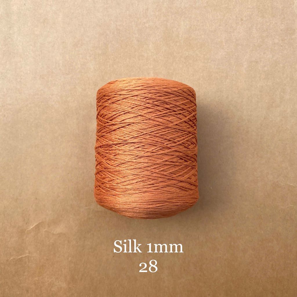 Cuộn sợi 100% Silk 1mm, 300g màu trơn