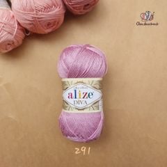 Sợi acrylic bóng Diva nhập khẩu từ Alize yarns đan móc bikini, áo, váy, thú, nón cực xinh