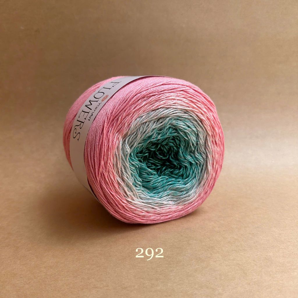 Len cầu vồng cotton Flowers - Yarnart - 250g dài 1000m (Bảng màu từ 250-300)