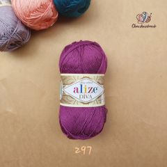 Sợi acrylic bóng Diva nhập khẩu từ Alize yarns đan móc bikini, áo, váy, thú, nón cực xinh