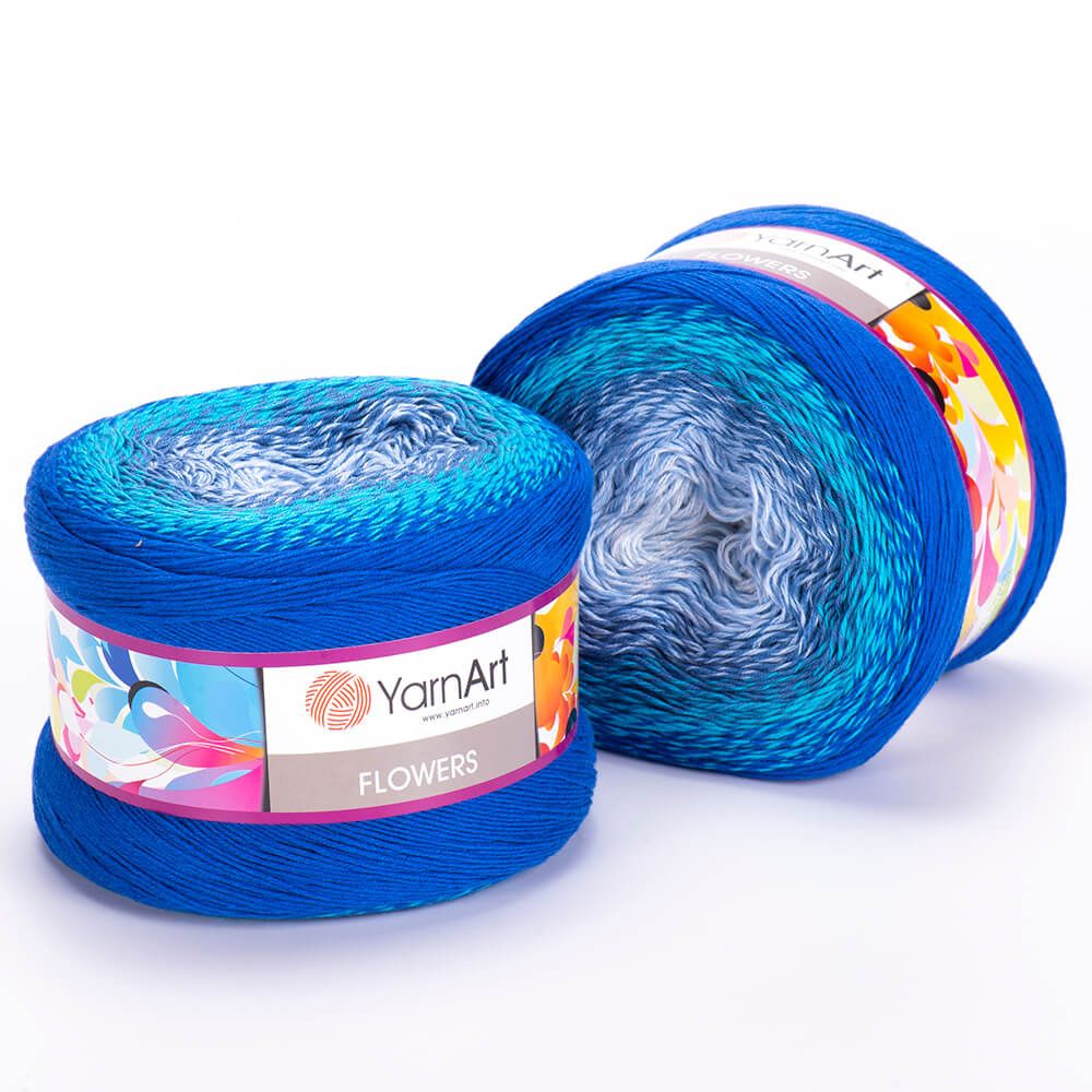 Len cầu vồng cotton Flowers - Yarnart - 250g dài 1000m (Bảng màu từ 250-300)