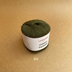 Sợi lấp lánh Cotton Twinkle nhập từ Loveyarns, đan móc áo, váy, khăn