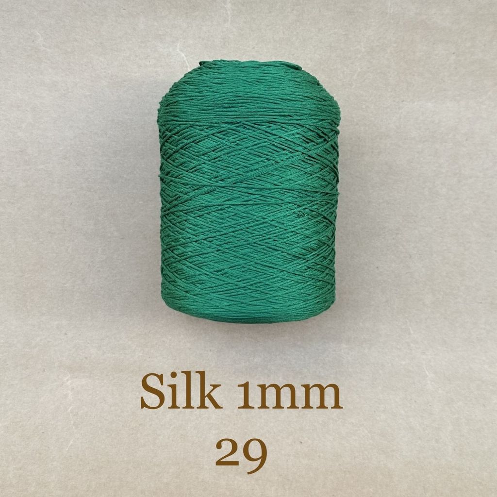 Cuộn sợi 100% Silk 1mm, 300g màu trơn