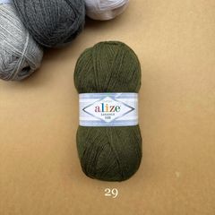 Cuộn len ấm Lanagold 800 hãng Alize siêu dôi, siêu ấm đan móc khăn, áo ấm cực thích