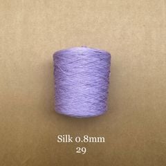 Cuộn sợi 100% silk 0.8mm màu trơn - 300gram