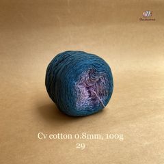 Sợi cầu vồng Cotton 0.8mm cuộn 100g, Chouihandmade, đan móc áo, váy