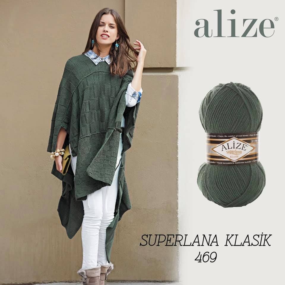 Len ấm Superlana Klasik nhập khẩu từ Alize Yarns đan móc nón, khăn, áo