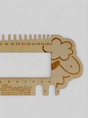 Thước đo size kim và hệ số gauge - Scheepjes