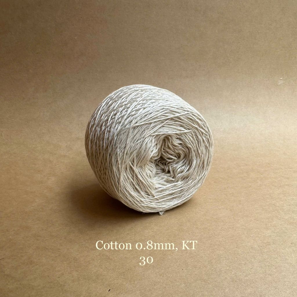 Sợi Cotton 0.8mm, kim tuyến, đan móc áo, váy, khăn