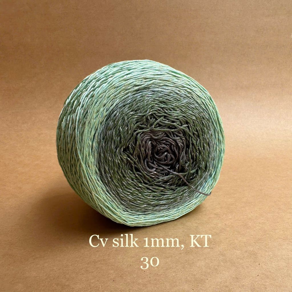Cầu vồng sợi Silk kim tuyến, cỡ 1.0mm, 300g, đan móc áo, váy, khăn