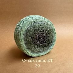 Cầu vồng sợi Silk kim tuyến, cỡ 1.0mm, 300g, đan móc áo, váy, khăn