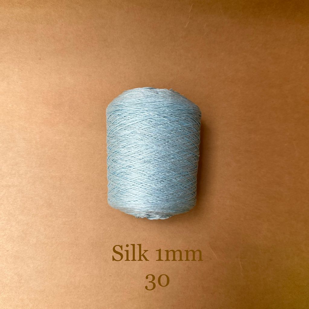 Cuộn sợi 100% Silk 1mm, 300g màu trơn