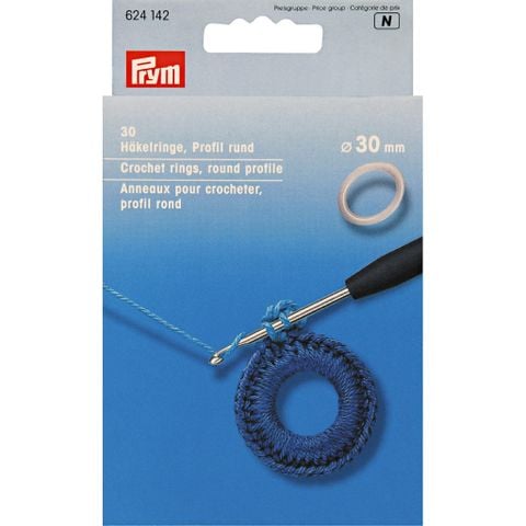 Bộ tròn nhựa size 30mm (1 Set/30 cái), nhập từ Prym