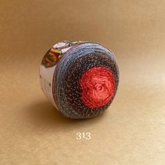 Len cầu vồng nhũ Cake Silver nhập từ Papatya, đan móc áo, chăn, váy