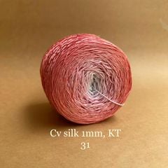 Cầu vồng sợi Silk kim tuyến, cỡ 1.0mm, 300g, đan móc áo, váy, khăn