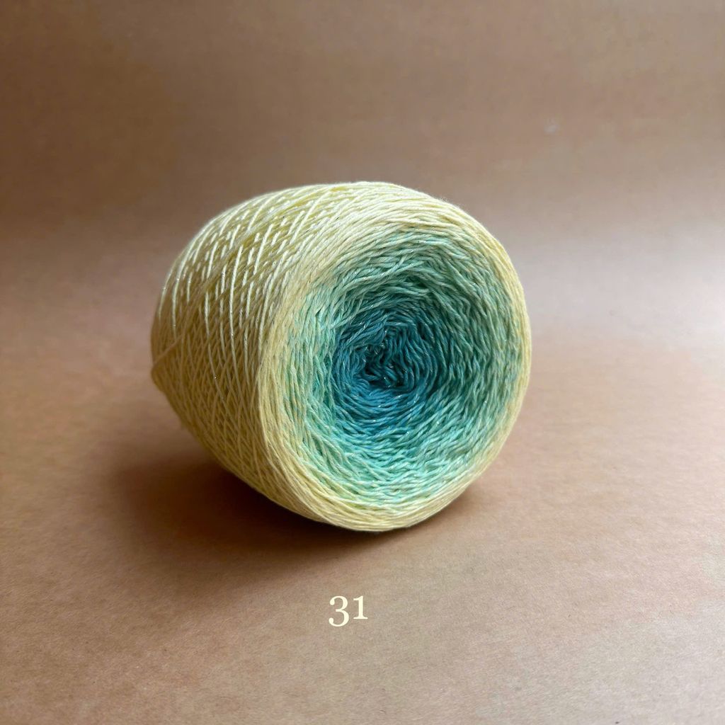 Sợi cầu vồng Cotton 1.2mm, kim tuyến