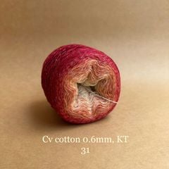 Sợi cầu vồng Cotton 0.6mm, kim tuyến