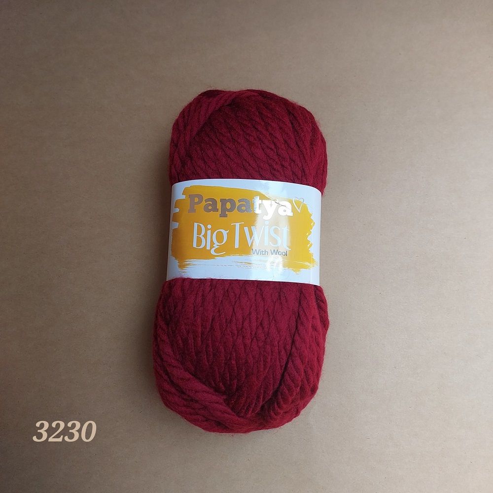 Cuộn len ấm sợi to mềm mại Big Twist nhập khẩu chính hãng Papatya đan móc nón, khăn, áo, chăn ấm siêu nhanh