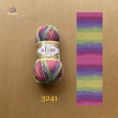 Sợi loang Diva Batik nhập khẩu từ Alize Yarns, đan móc áo, váy, khăn, bikini