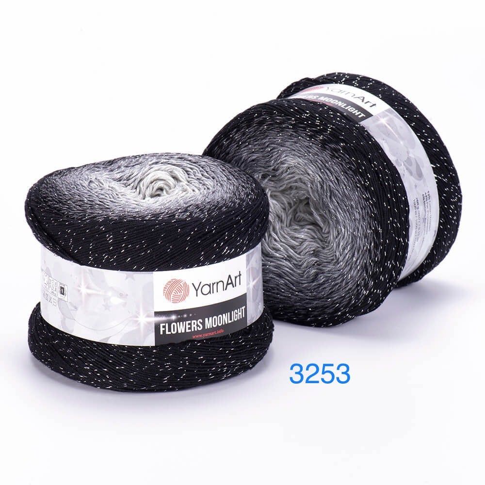 Len lấp lánh Flowers Moonlight - Yarnart đan móc áo, váy, khăn tam giác, áo khoác