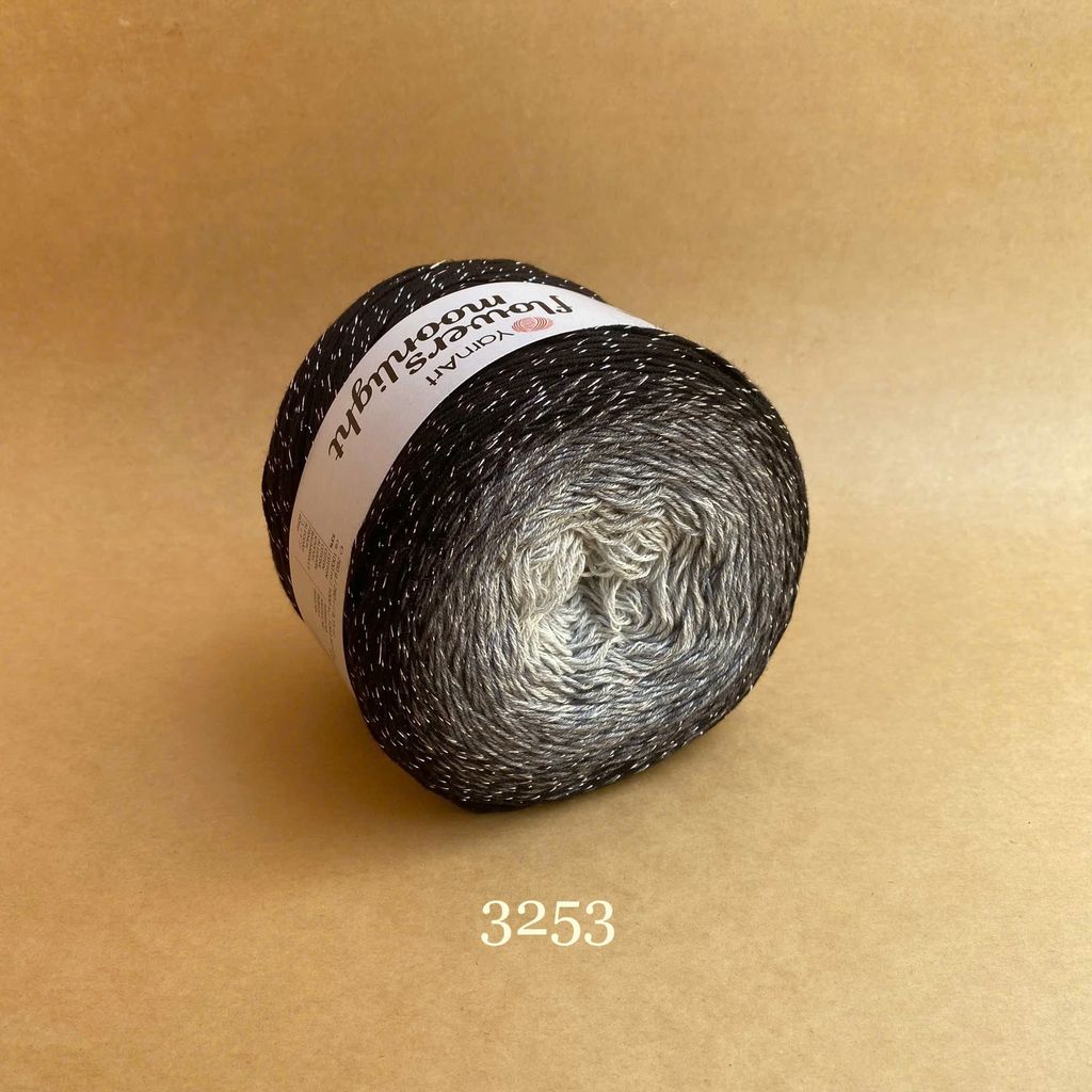 Len lấp lánh Flowers Moonlight - Yarnart đan móc áo, váy, khăn tam giác, áo khoác