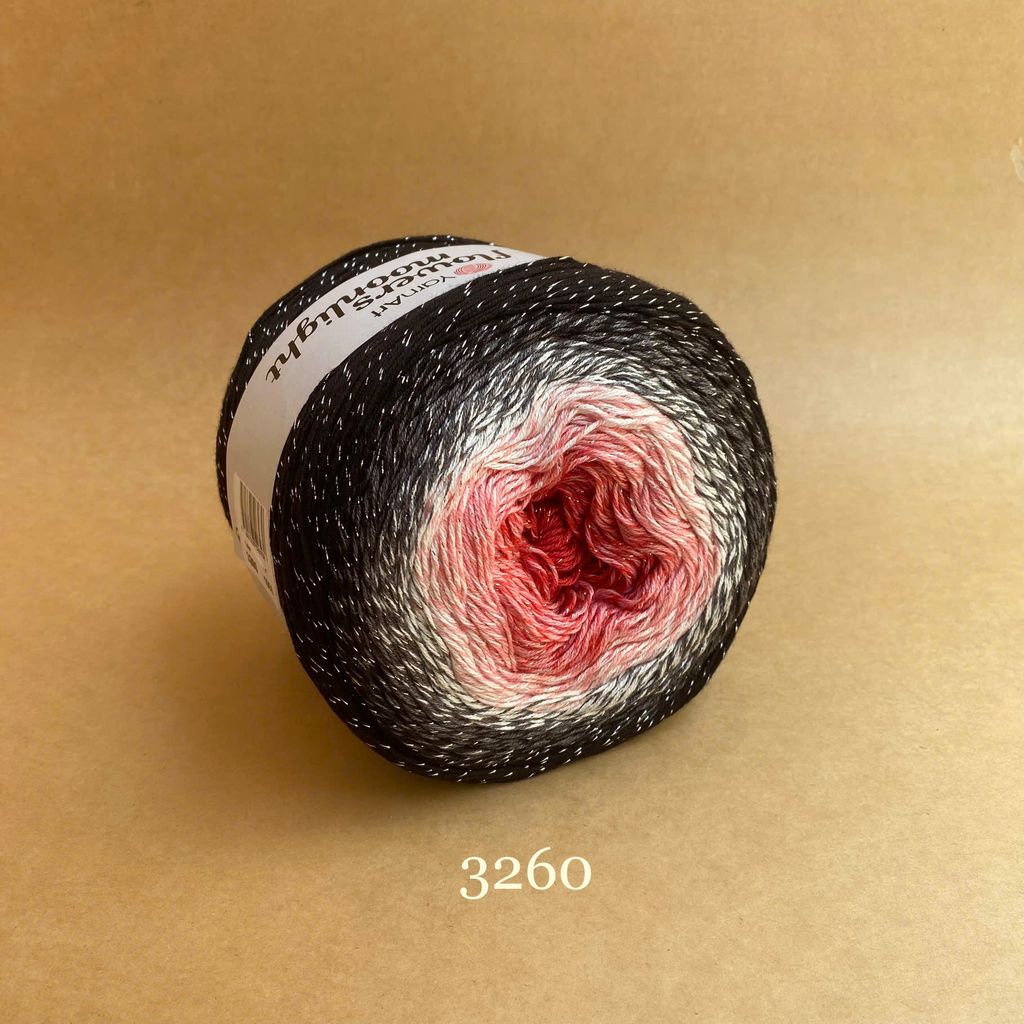 Len lấp lánh Flowers Moonlight - Yarnart đan móc áo, váy, khăn tam giác, áo khoác