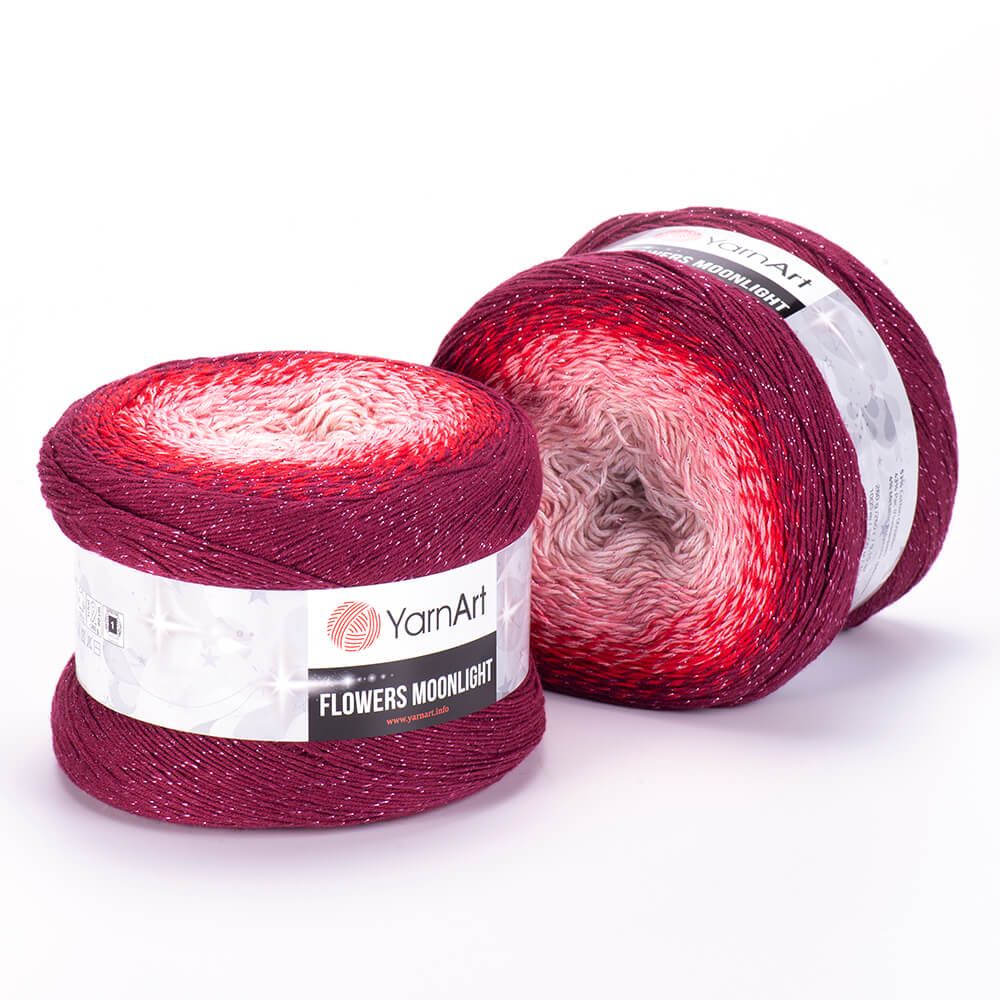 Len lấp lánh Flowers Moonlight - Yarnart đan móc áo, váy, khăn tam giác, áo khoác
