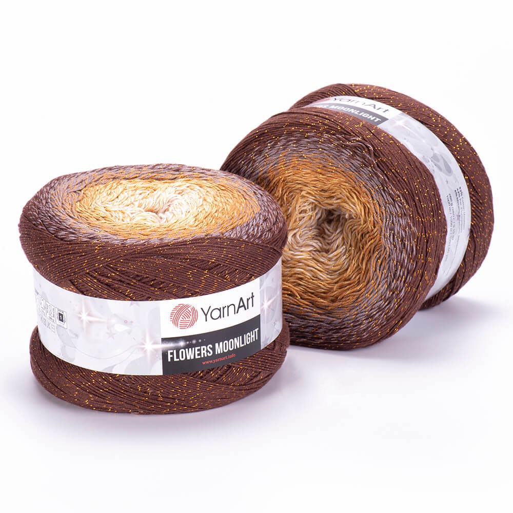 Len lấp lánh Flowers Moonlight - Yarnart đan móc áo, váy, khăn tam giác, áo khoác