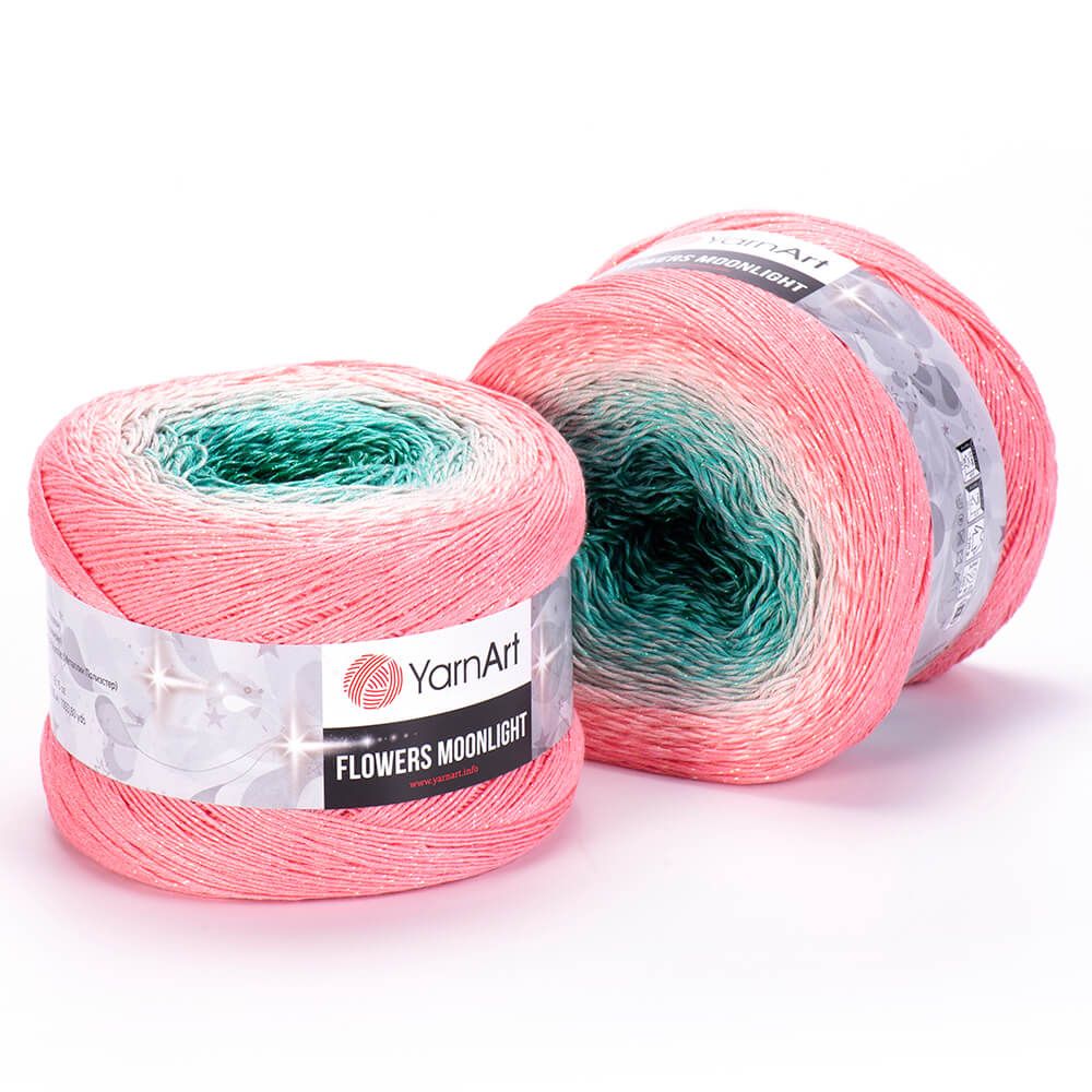 Len lấp lánh Flowers Moonlight - Yarnart đan móc áo, váy, khăn tam giác, áo khoác