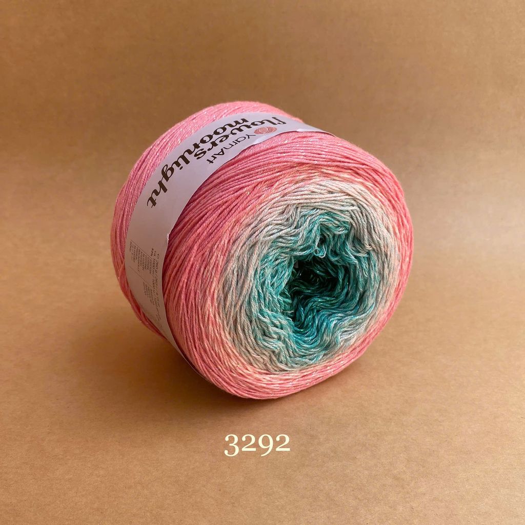 Len lấp lánh Flowers Moonlight - Yarnart đan móc áo, váy, khăn tam giác, áo khoác