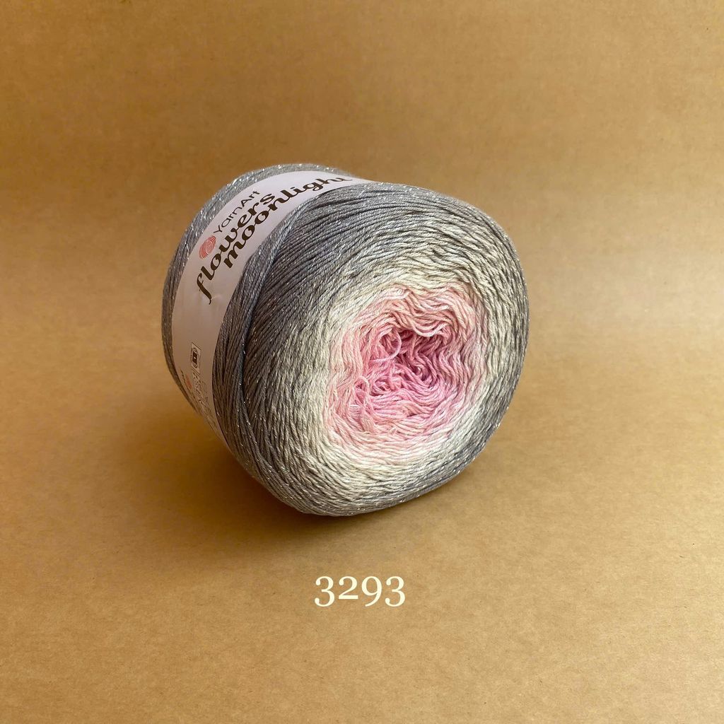 Len lấp lánh Flowers Moonlight - Yarnart đan móc áo, váy, khăn tam giác, áo khoác