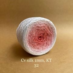 Cầu vồng sợi Silk kim tuyến, cỡ 1.0mm, 300g, đan móc áo, váy, khăn