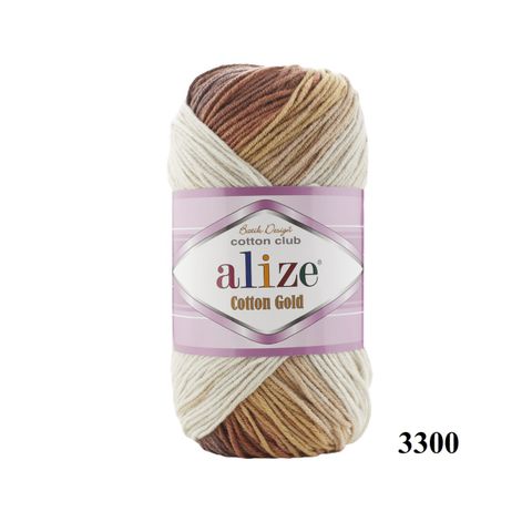 Len cotton Cotton Gold Batik nhập khẩu từ Alize Yarns, đan móc thú, nón, áo hè