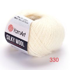 Len lông cừu Silky Wool nhập khẩu từ Yarnart đan móc áo, váy, khăn