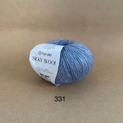 Len lông cừu Silky Wool nhập khẩu từ Yarnart đan móc áo, váy, khăn