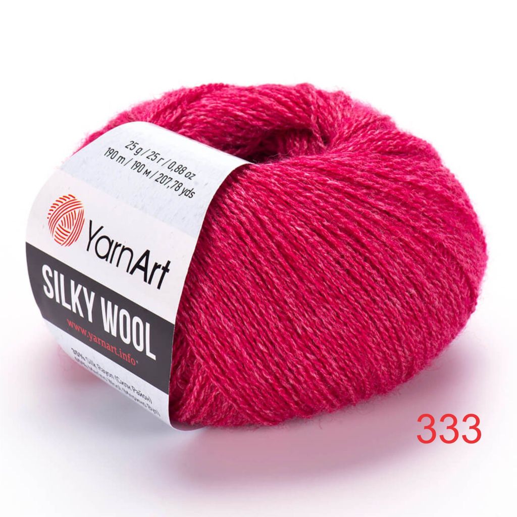Len lông cừu Silky Wool nhập khẩu từ Yarnart đan móc áo, váy, khăn